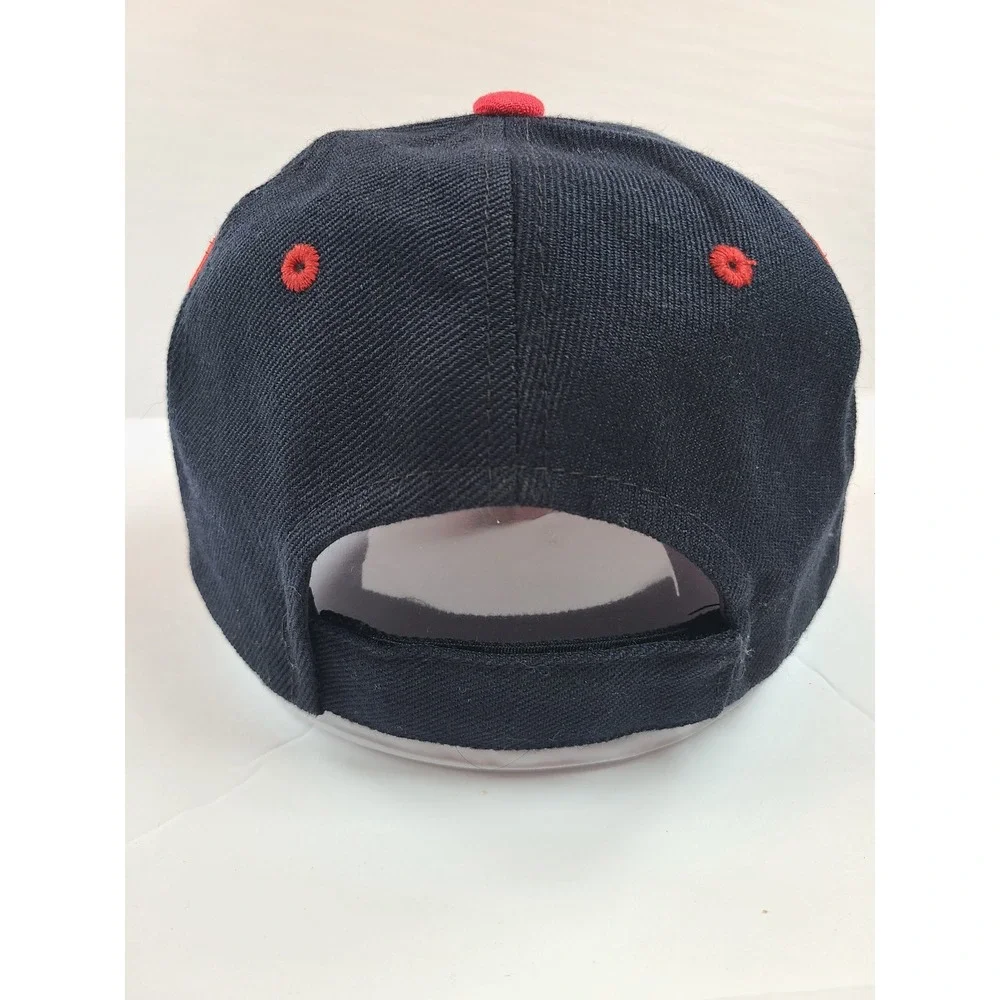 Orange County Choppers OCC Hat Men Black Red Flame Embroidered Baseball Cap OSFA